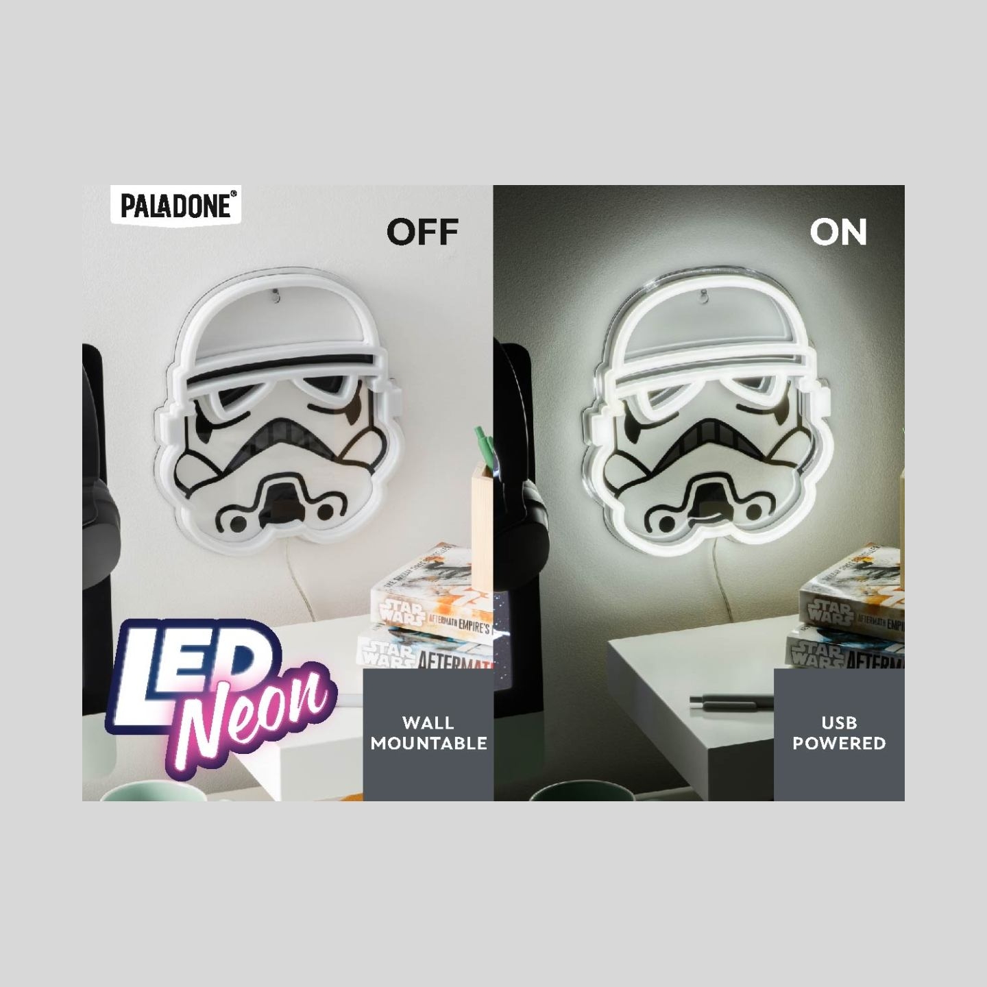 Paladone Star Wars Stormtrooper Wall Mountable LED Neon Light