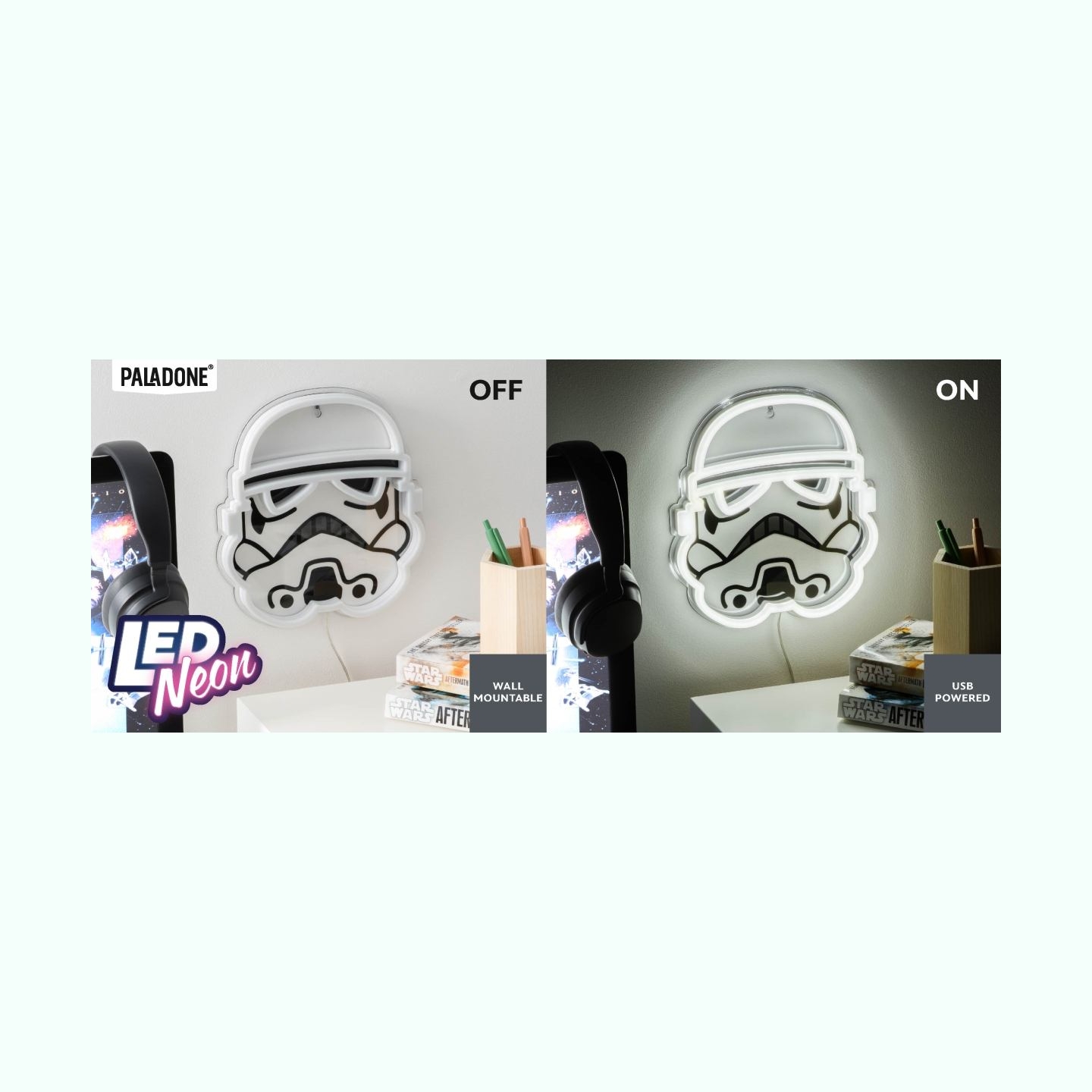 Paladone Star Wars Stormtrooper Wall Mountable LED Neon Light