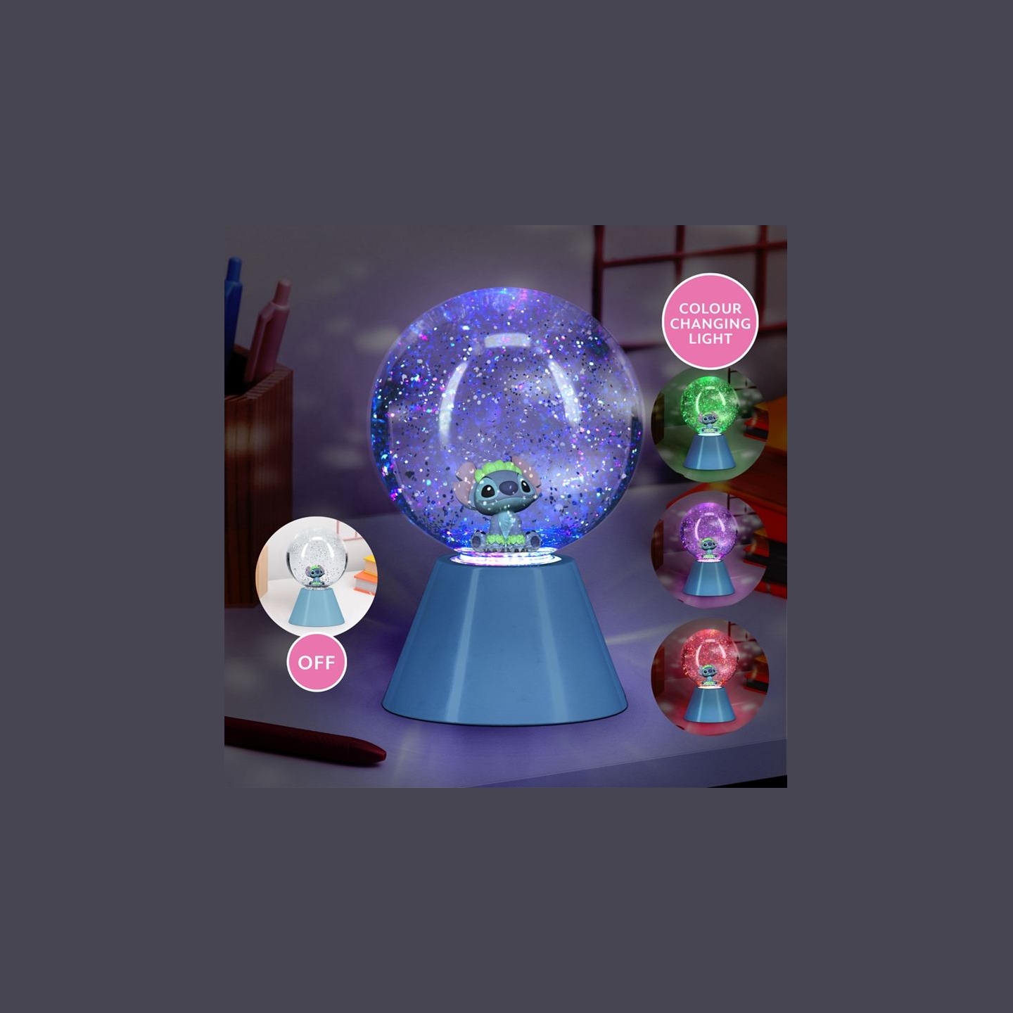 Paladone Disney Stitch LED Glitter Ball