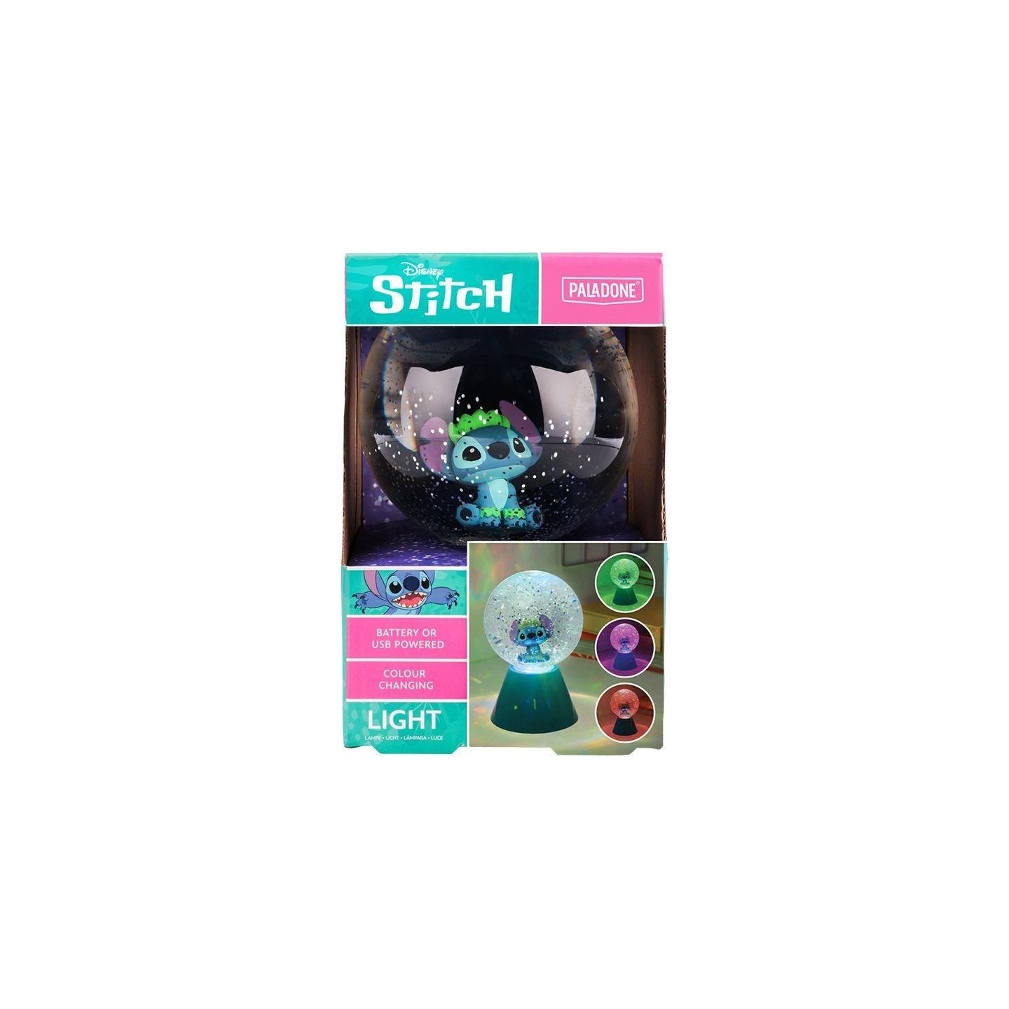 Paladone Disney Stitch LED Glitter Ball
