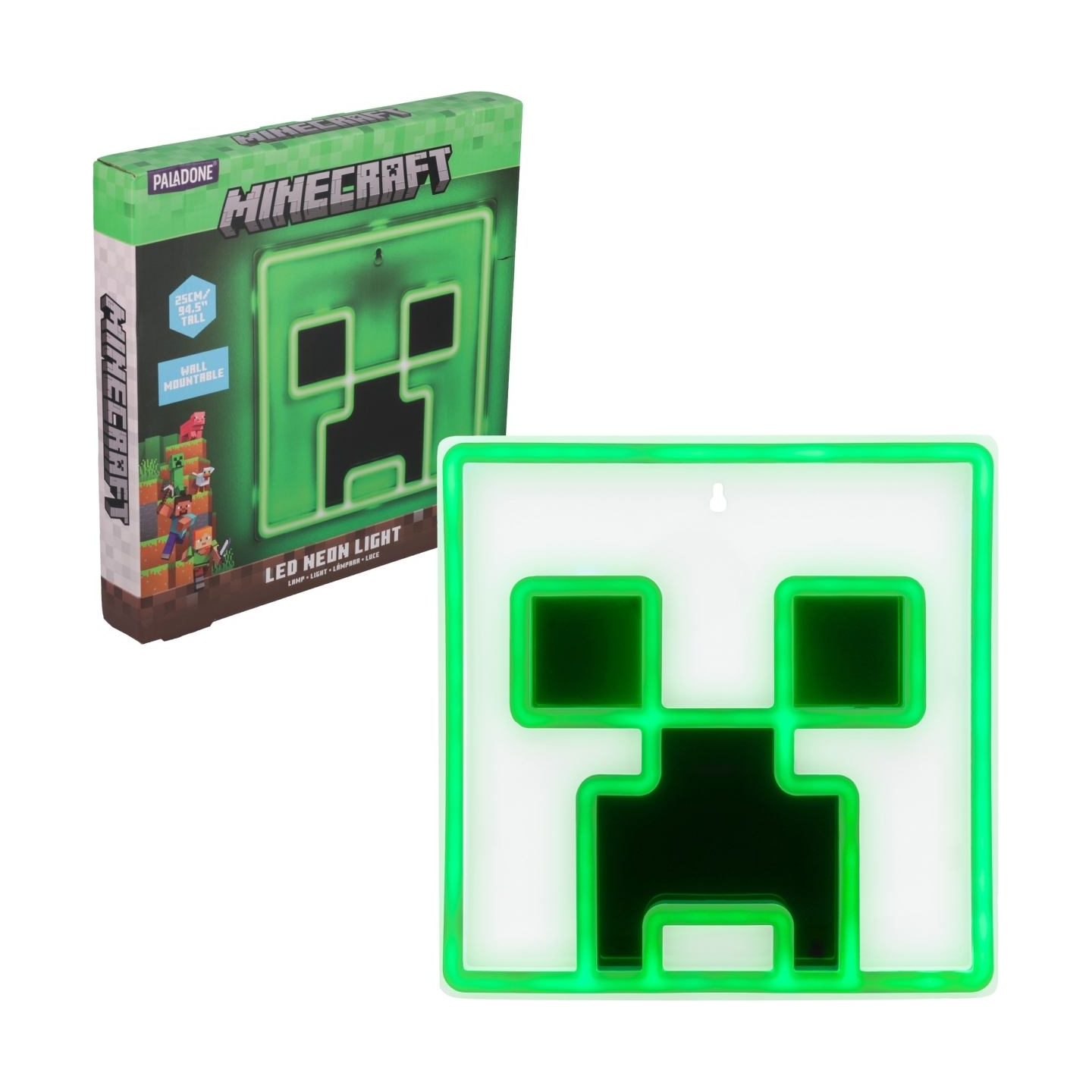 Paladone Minecraft Creeper Wall Mountable LED Neon Light