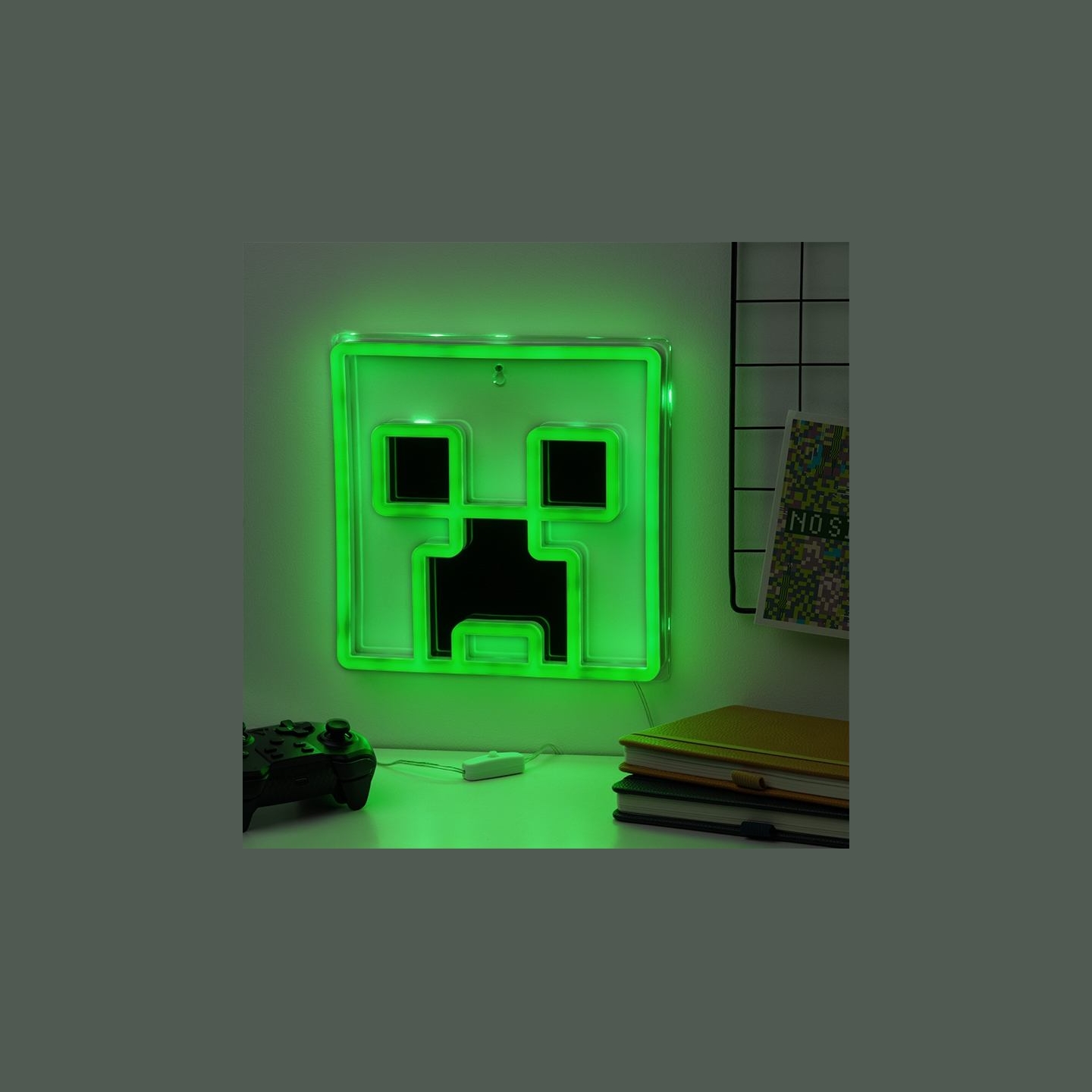 Paladone Minecraft Creeper Wall Mountable LED Neon Light