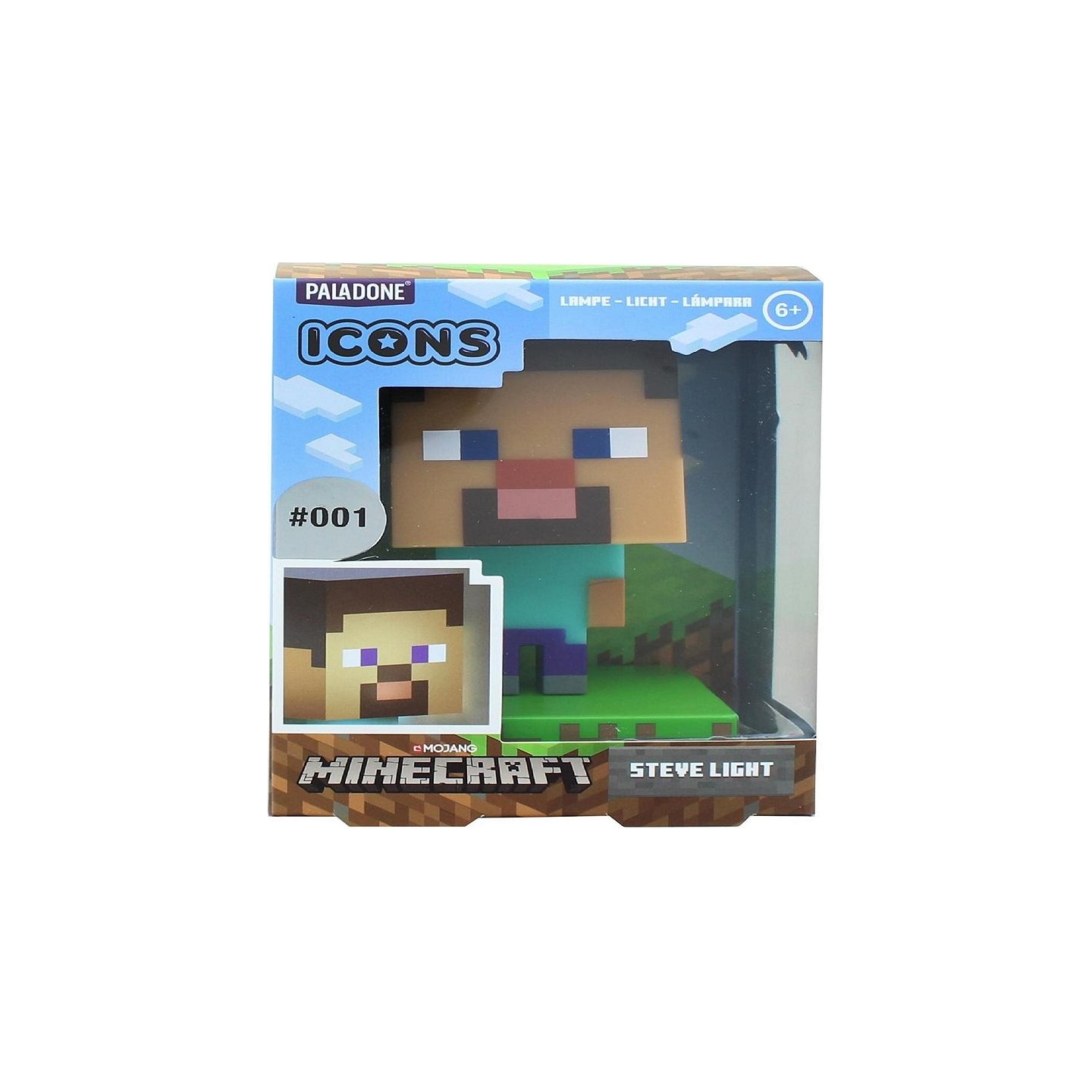 Paladone Minecraft Steve Icon Light