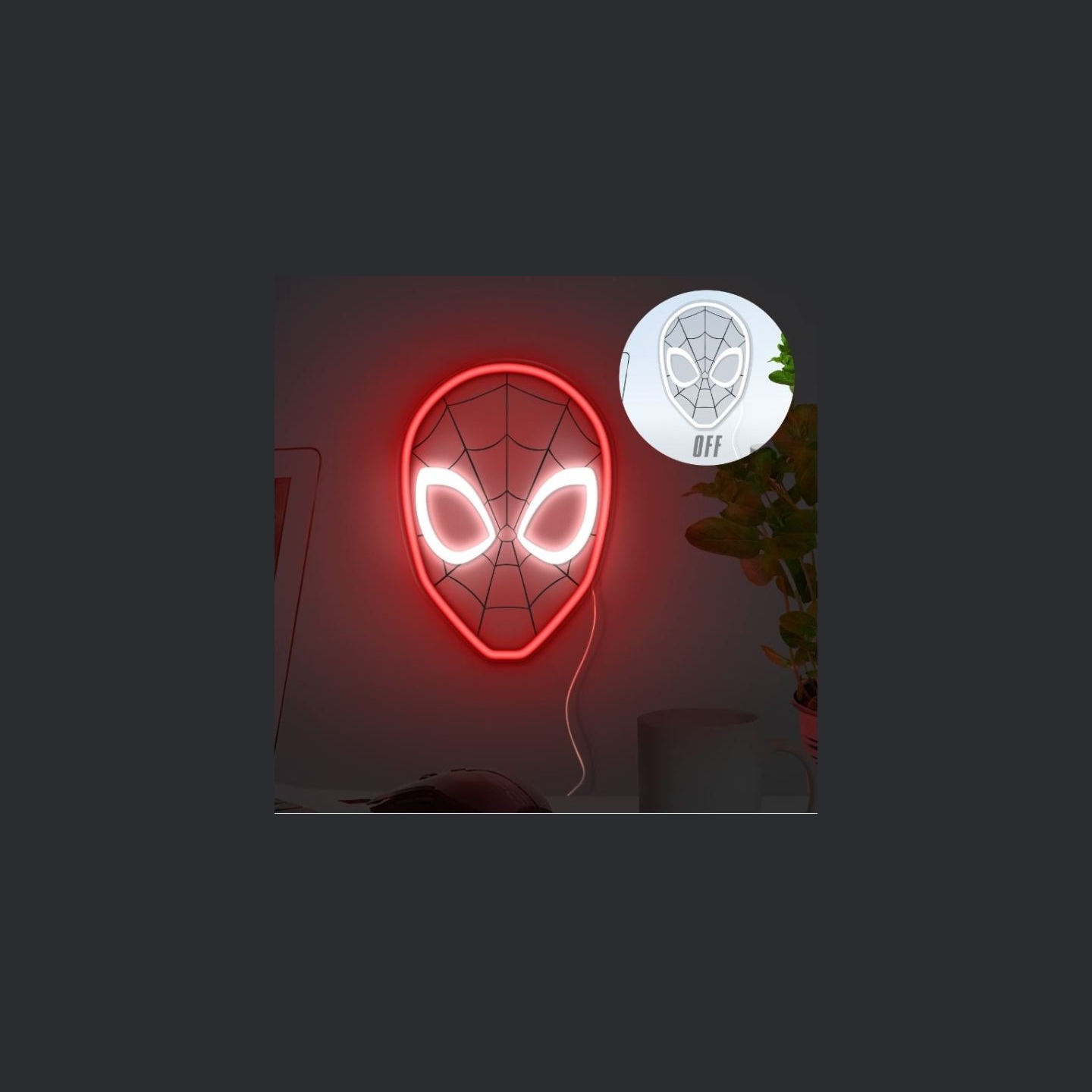 Paladone Spiderman Wall Mountable LED Neon Light