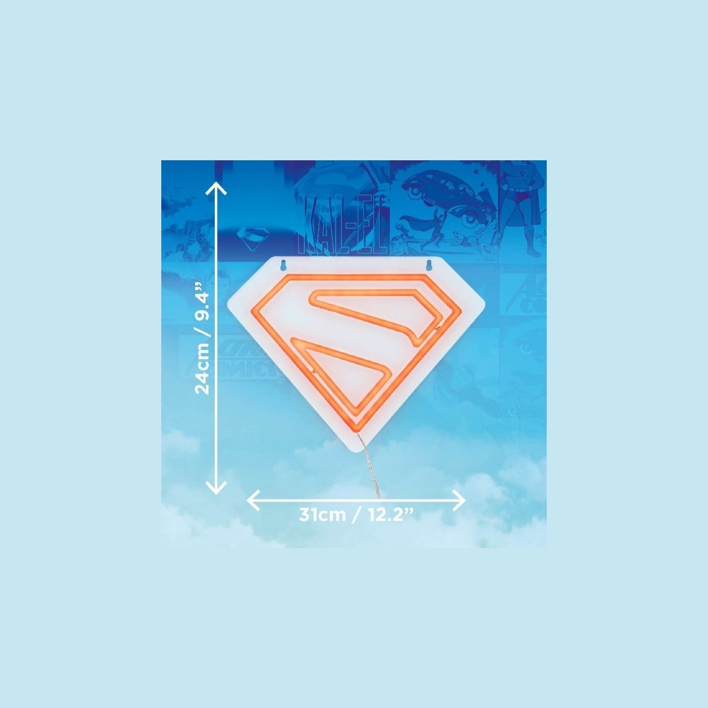 Paladone Marvel Superman Wall Mountable LED Neon Light