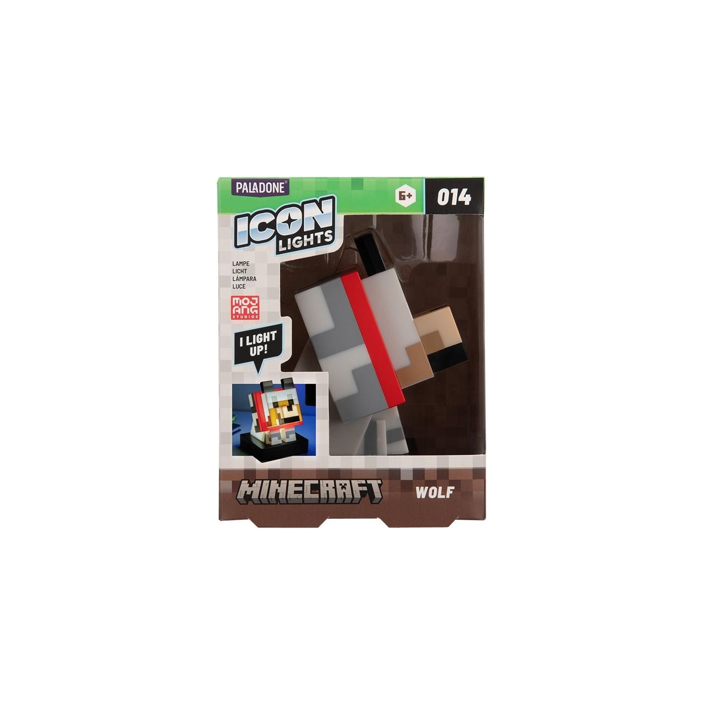Paladone Minecraft Wolf Icon Light