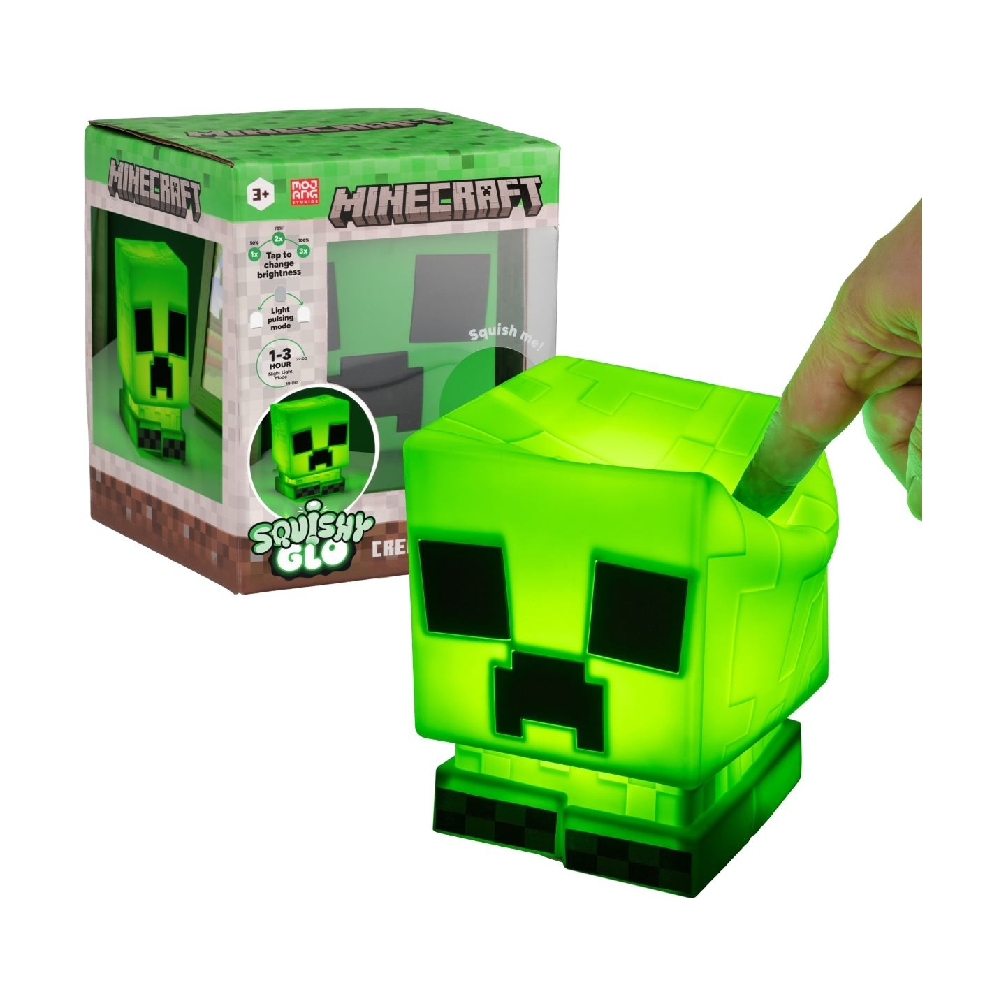 Paladone Minecraft Creeper SquishyGlo Silicone Light Rechargeable
