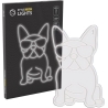 Manta SNL66WH Style Neon Lights FRENCH BULLDOG White