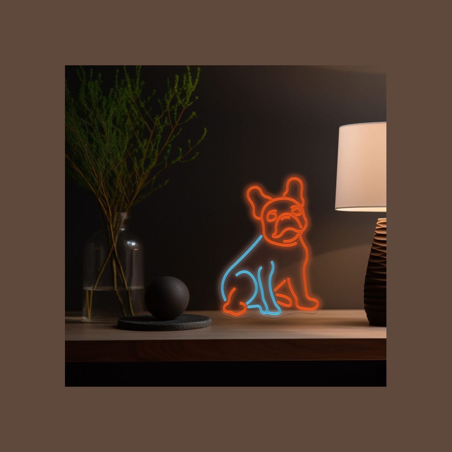 Manta SNL68MT Style Neon Lights FRENCH BULLDOG Multicolor
