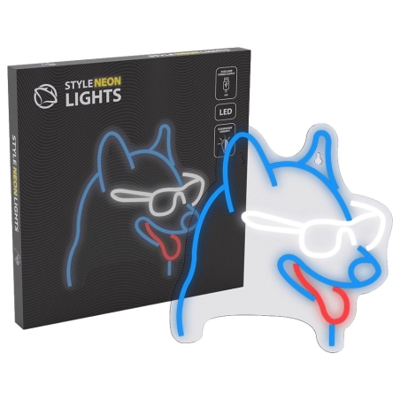 Manta SNL69MT Style Neon Lights DOG WITH GLASSES