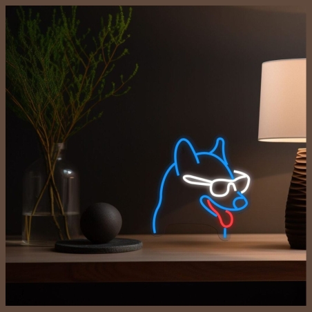 Manta SNL69MT Style Neon Lights DOG  WITH GLASSES
