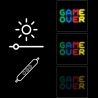 Manta SNL102MT Style Neon Lights GAME  OVER