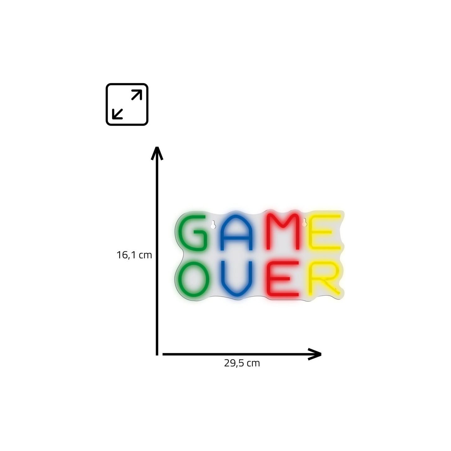 Manta SNL102MT Style Neon Lights GAME  OVER
