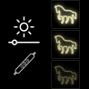 Manta SNL103WH Style Neon Lights HORSE  White