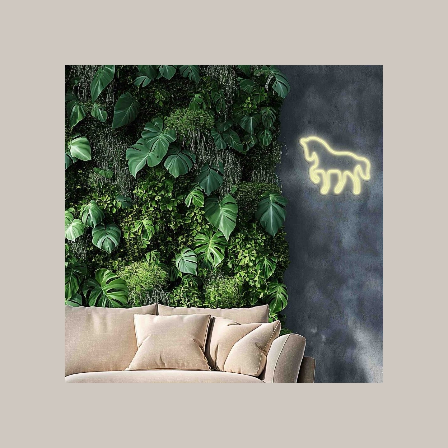 Manta SNL103WH Style Neon Lights HORSE  White