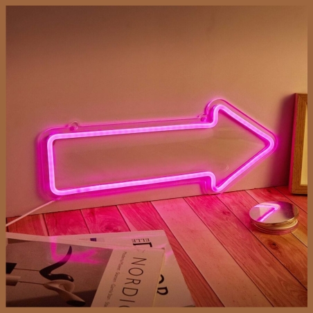 Manta SNL107PK Style Neon Lights ARROW  pink