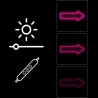 Manta SNL107PK Style Neon Lights ARROW  pink