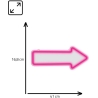 Manta SNL107PK Style Neon Lights ARROW  pink