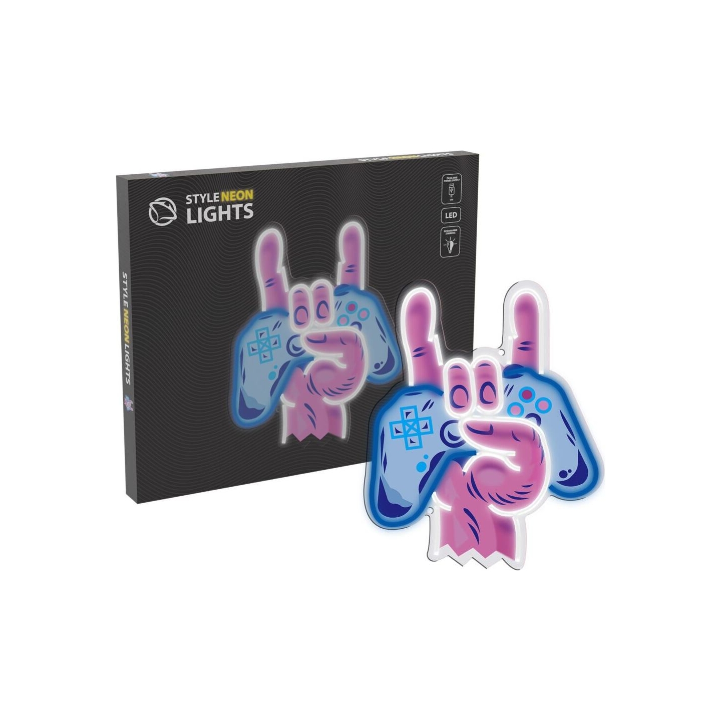 Manta SNL109MT Style Neon Lights HAND WITH GAMEPAD