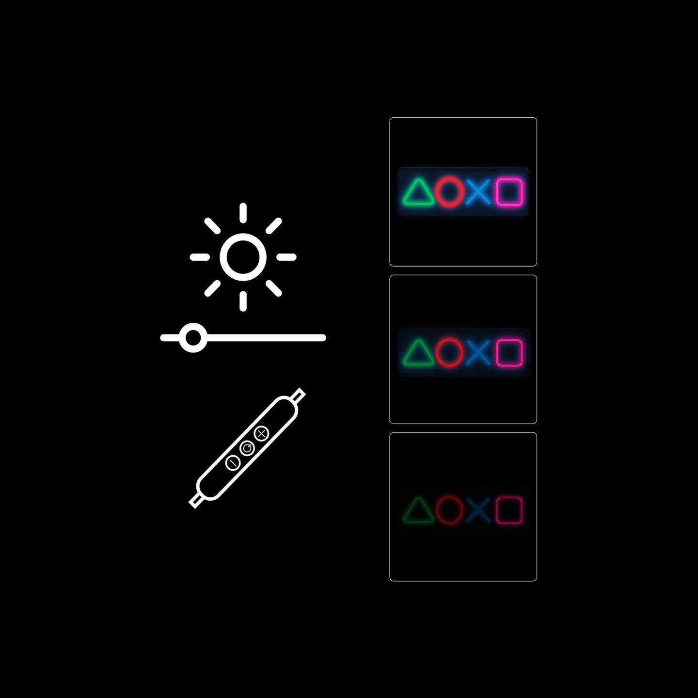 Manta SNL111MT Style Neon Lights GAMING SYMBOLS