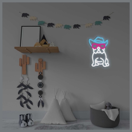 Manta SNL114MT Style Neon Lights BULDOG  WITH GLASSES