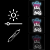 Manta SNL114MT Style Neon Lights BULDOG  WITH GLASSES