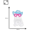 Manta SNL114MT Style Neon Lights BULDOG  WITH GLASSES