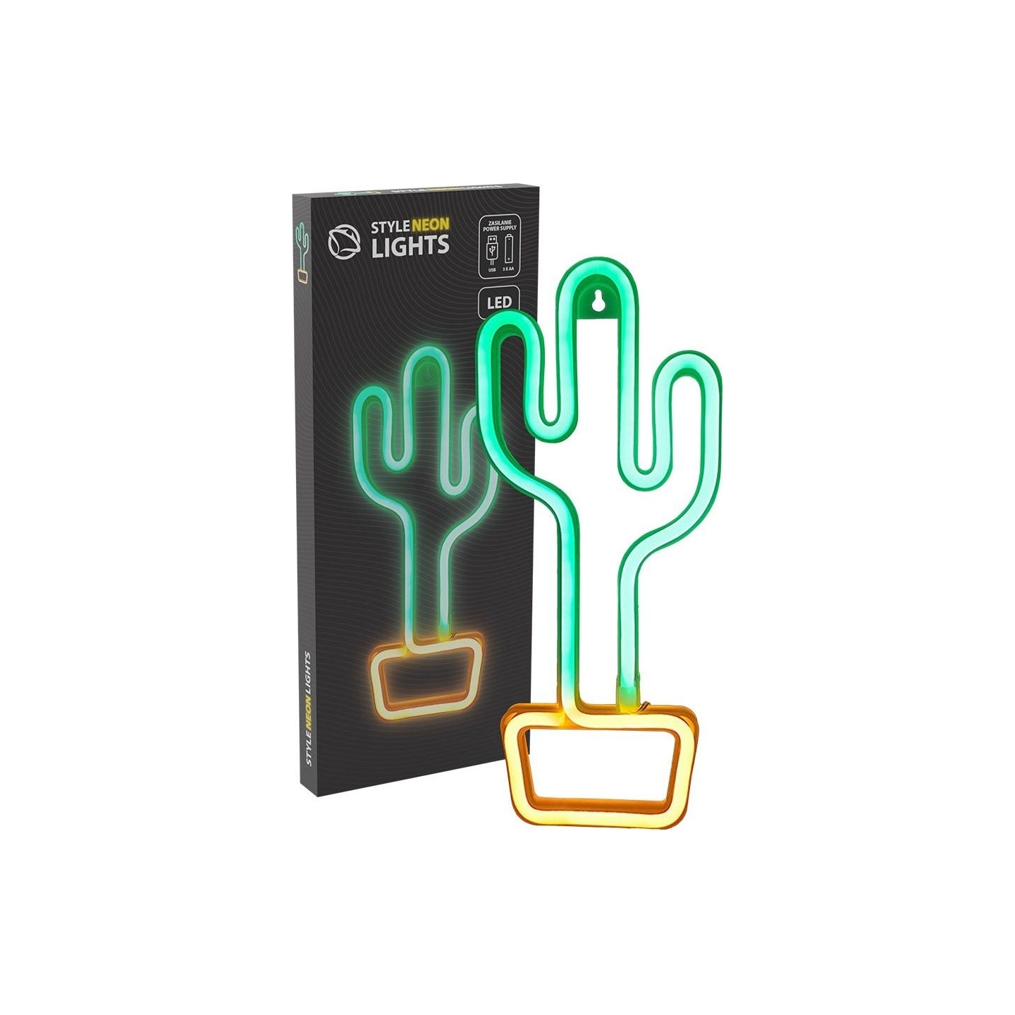 Manta SNL07GN Style Neon Lights CACTUS Green/Yellow