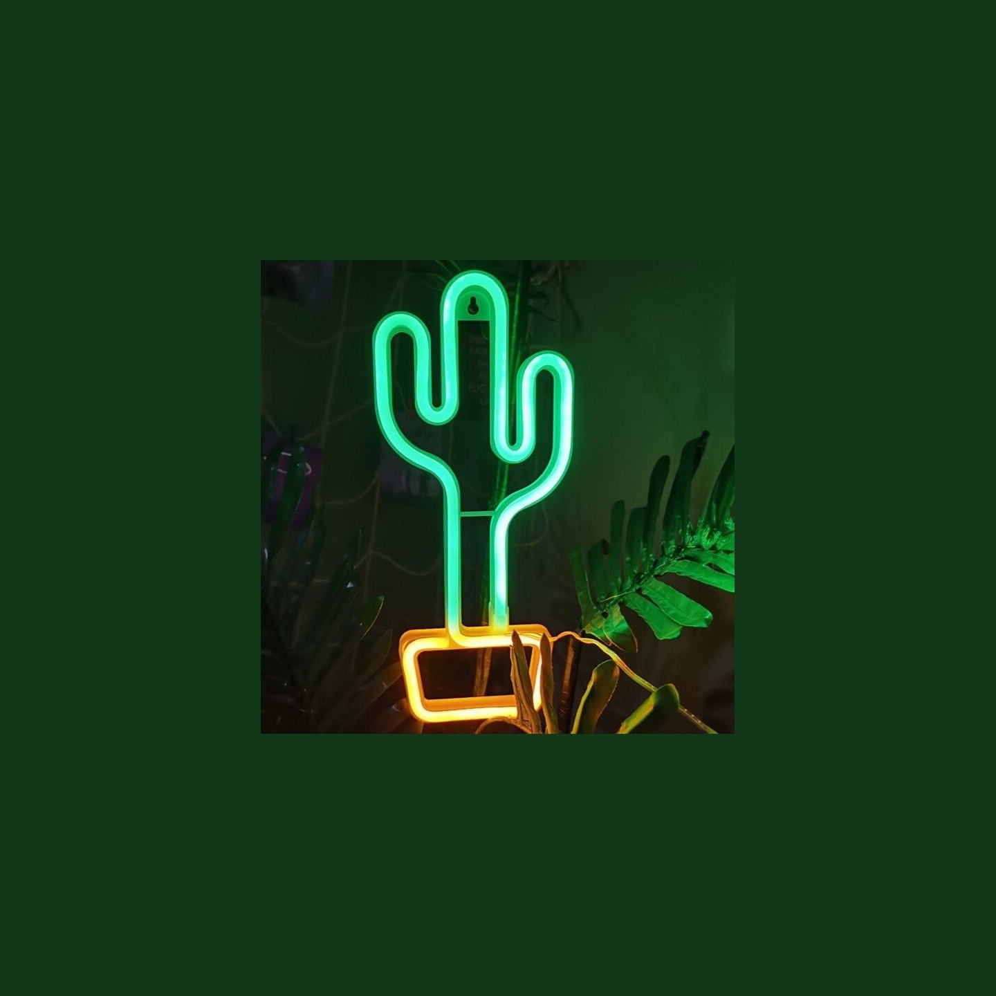 Manta SNL07GN Style Neon Lights CACTUS Green/Yellow