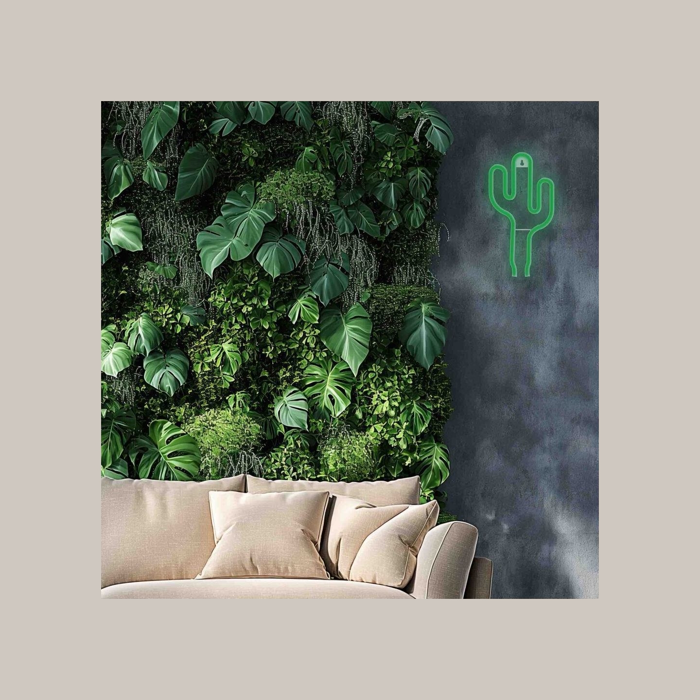 Manta SNL74GN Style Neon Lights CACTUS green