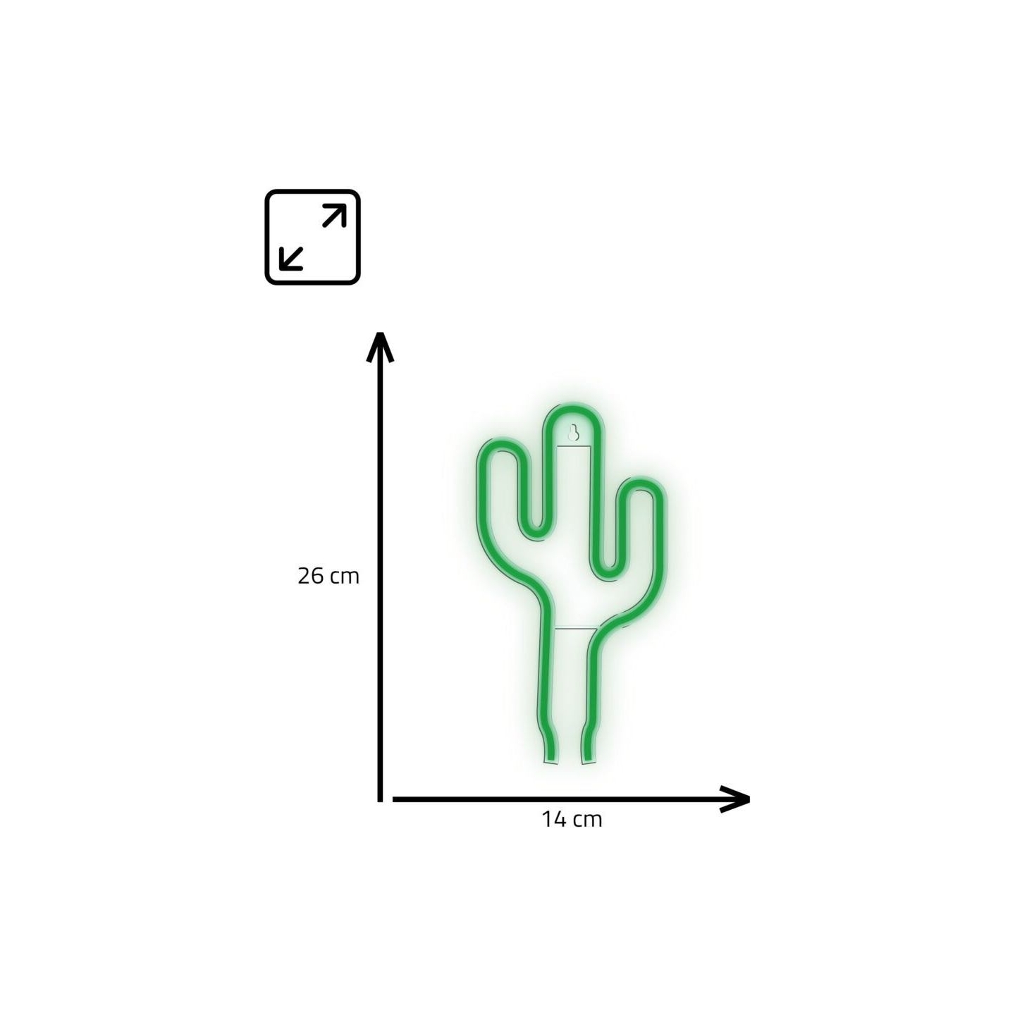Manta SNL74GN Style Neon Lights CACTUS green