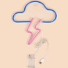 Manta SNL71BL Style Neon Lights CLOUD WITH LIGHTNING Blue-Pink