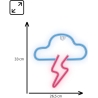 Manta SNL71BL Style Neon Lights CLOUD WITH LIGHTNING Blue-Pink