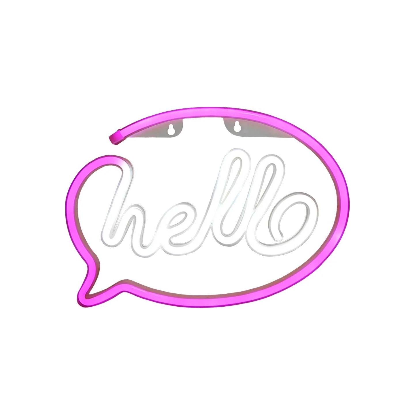 Manta SNL08PKT Style Neon Lights HELLO Pink/White