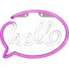 Manta SNL08PKT Style Neon Lights HELLO Pink/White