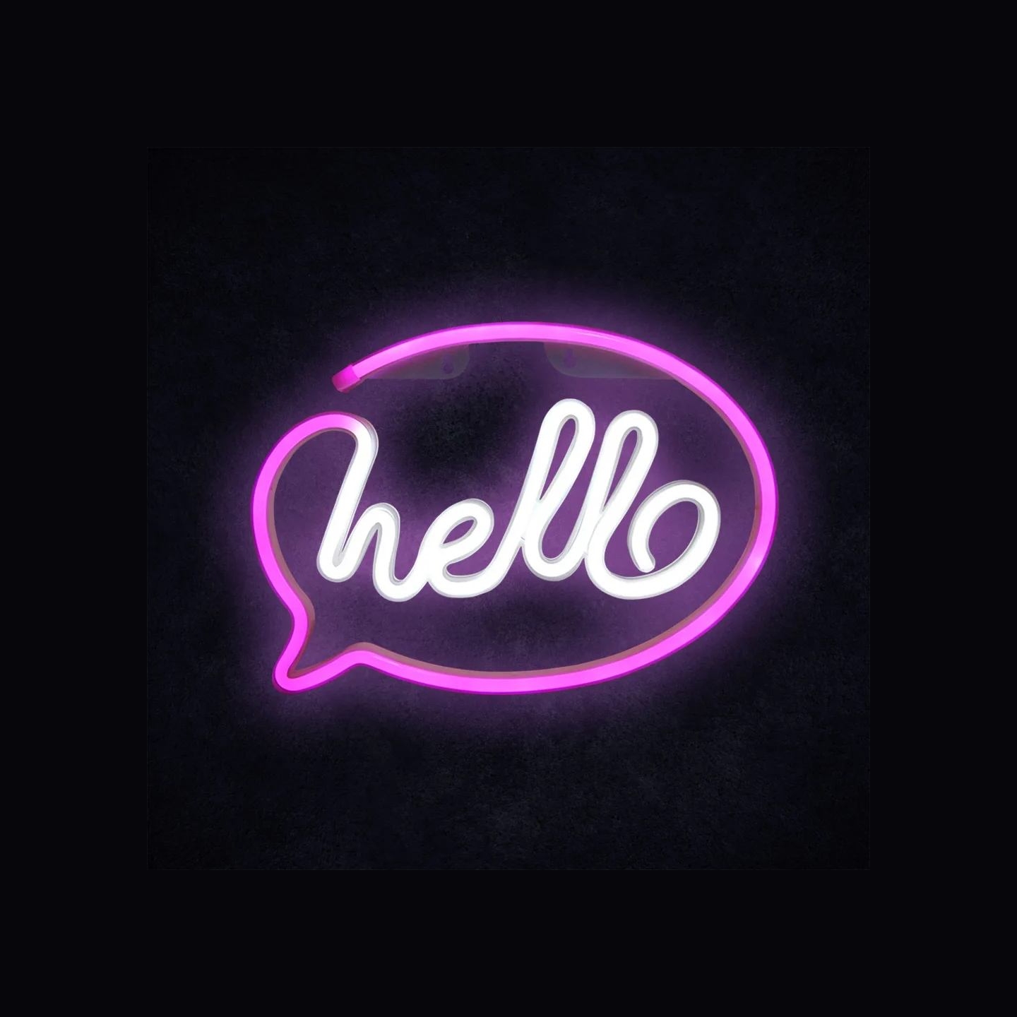 Manta SNL08PKT Style Neon Lights HELLO Pink/White