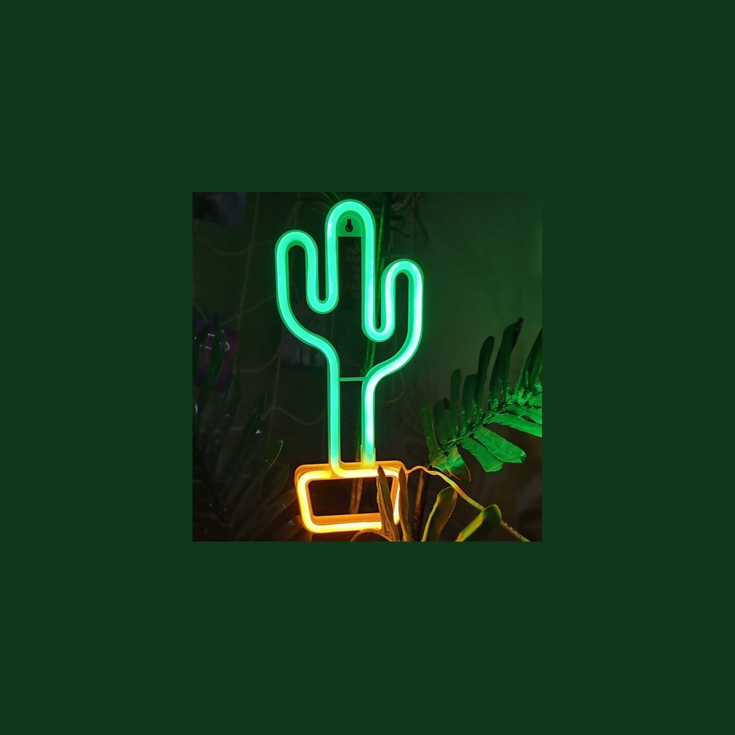 Manta SNL07GNT Style Neon Lights CACTUS Green/Yellow