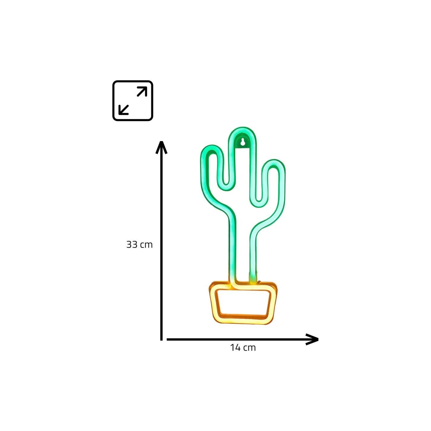 Manta SNL07GNT Style Neon Lights CACTUS Green/Yellow