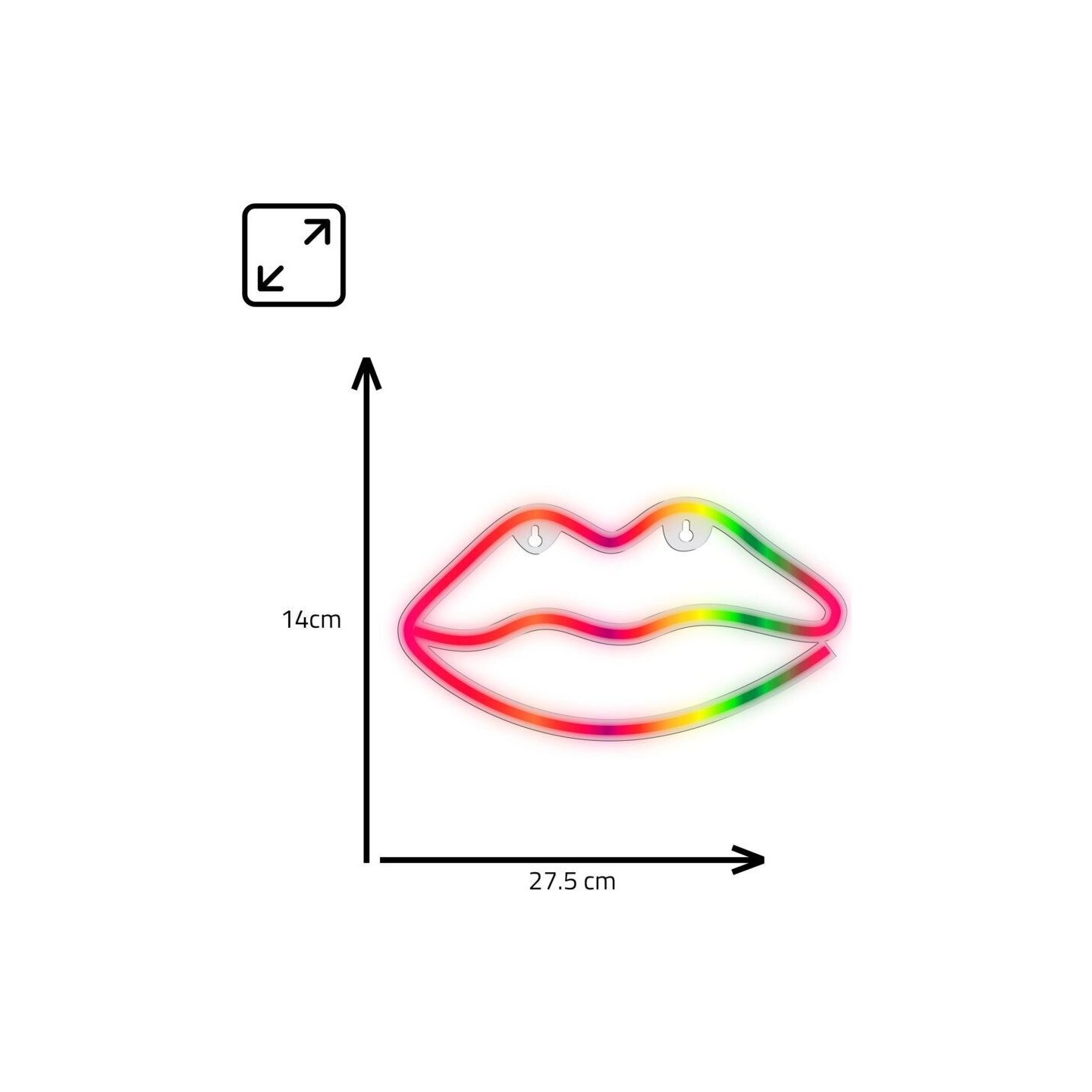 Manta SNL61RGB Style Neon Lights LIPS