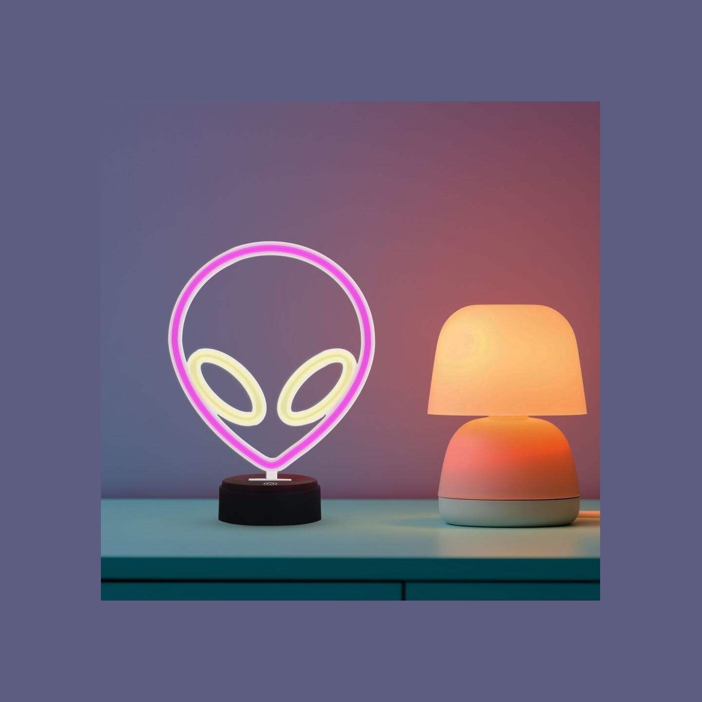 Manta SNL86PK Style Neon Lights UFO Pink