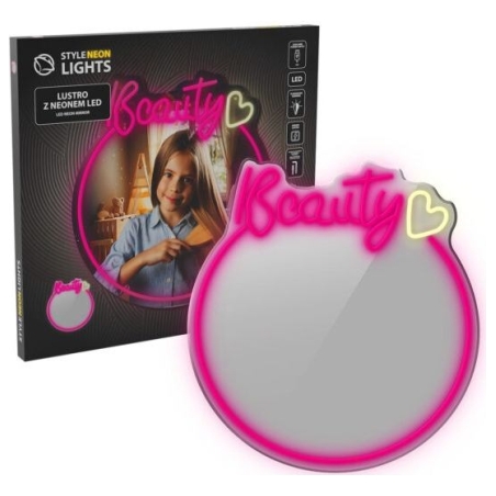Manta MASNL130PK  Style Neon Lights BEAUTY LED Neon Mirror
