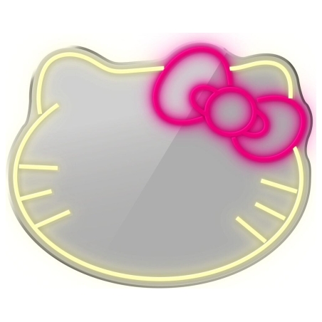 Manta MASNL129WH Style Neon Lights Cat With A Bow LED Neon Mirror