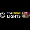 Manta MASNL129WH  Style Neon Lights Cat With A Bow LED Neon Mirror