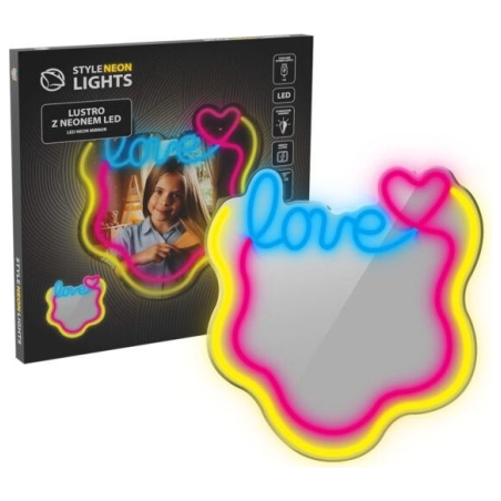 Manta MASNL131MT  Style Neon Lights LOVE LED Neon Mirror