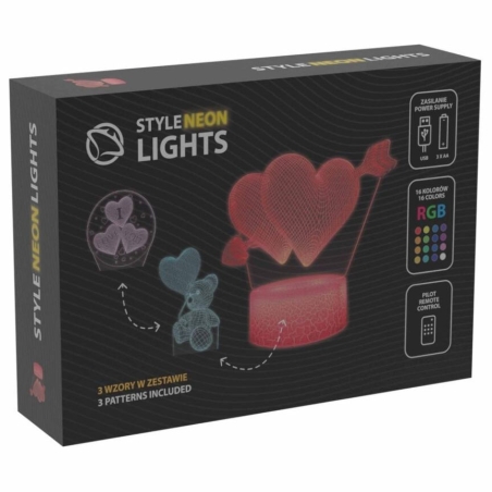 Manta SNL115RGB LED lamp Light decoration Heart RGB 3D
