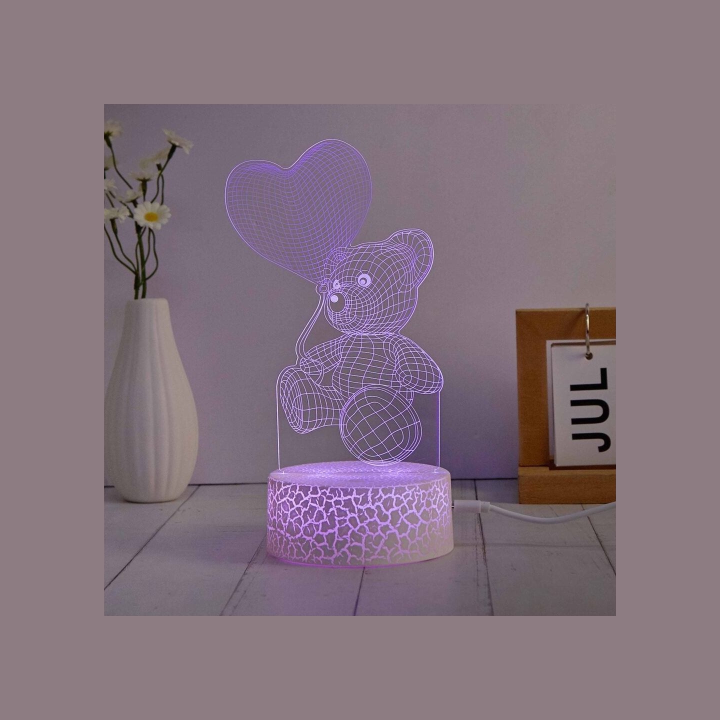 Manta SNL115RGB LED lamp Light decoration Heart RGB 3D