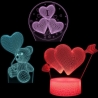 Manta SNL115RGB LED lamp Light decoration Heart RGB 3D
