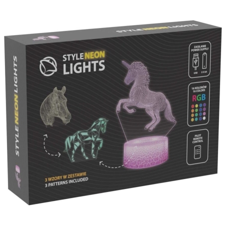 Manta SNL116RGB LED lamp Light decoration Horses RGB 3D