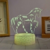 Manta SNL116RGB LED lamp Light decoration Horses RGB 3D