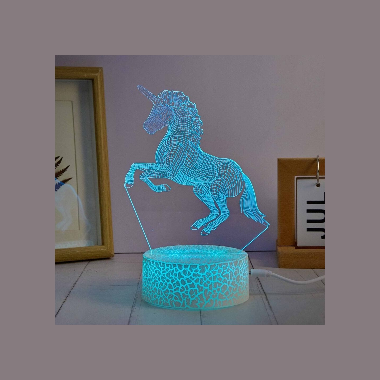 Manta SNL116RGB LED lamp Light decoration Horses RGB 3D